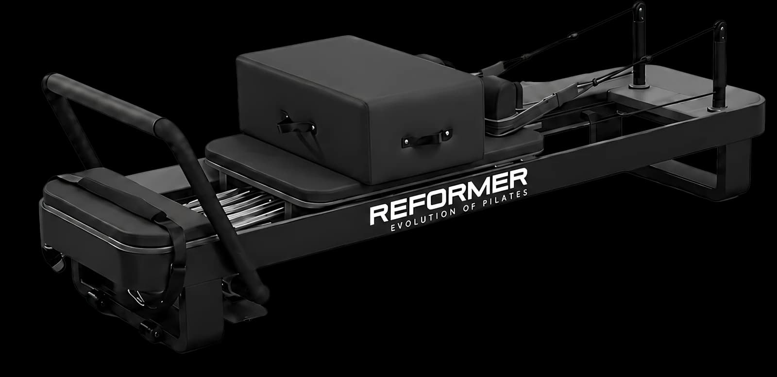 Reformer Pilates, vista completa del macchinario